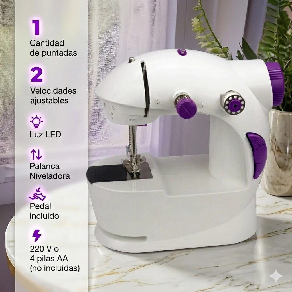 MINI MAQUINA DE COSER PORTATIL